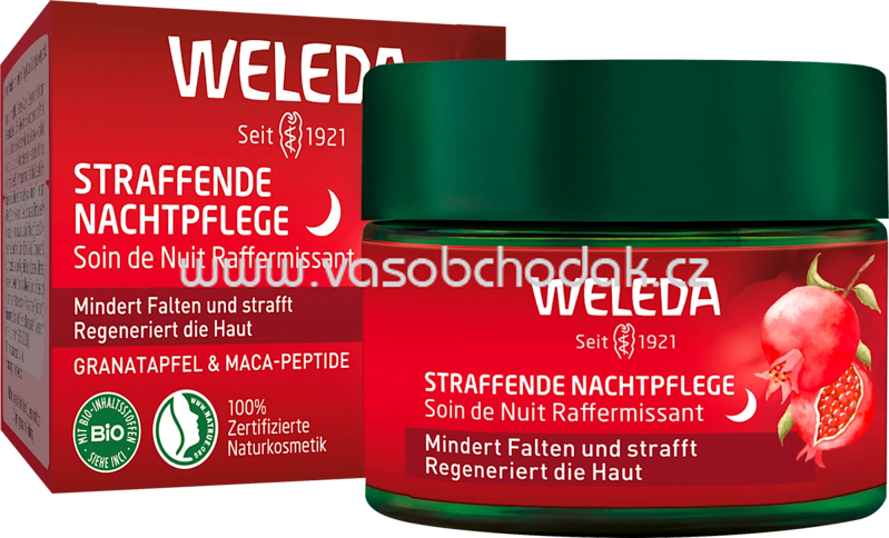 WELEDA Gesichtscreme straffend Granatapfel & Maca-Peptide, 40 ml