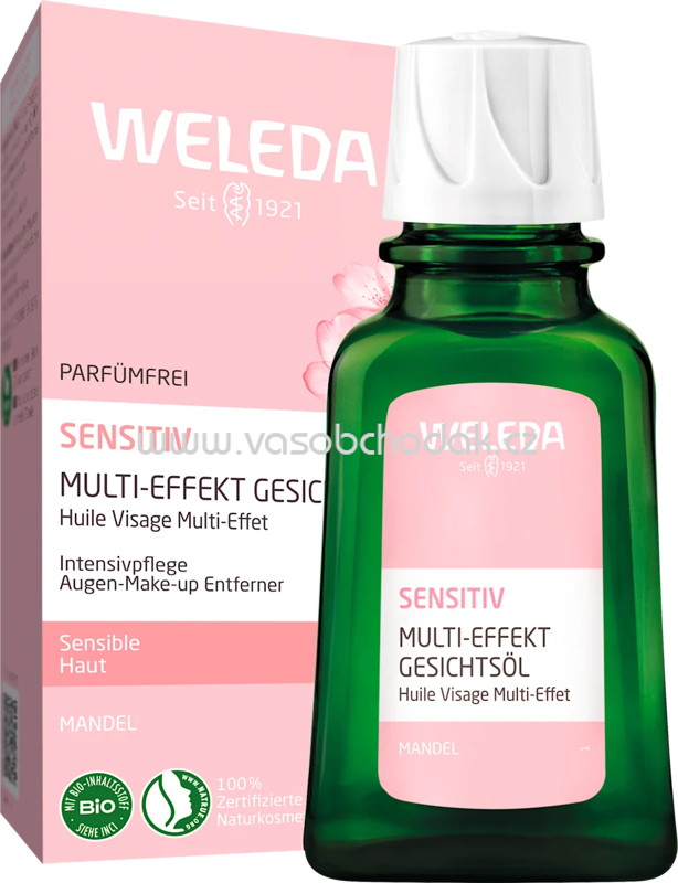WELEDA Gesichtsöl Multi-Effekt Sensitiv Mandel, 50 ml