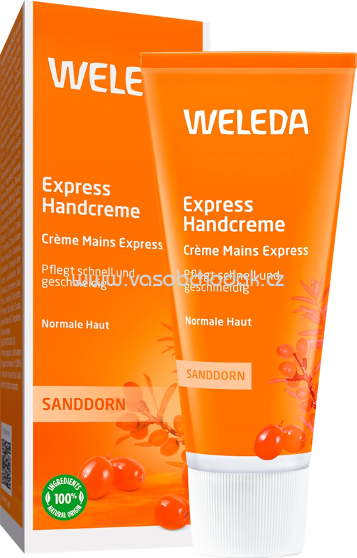 WELEDA Handcreme Express Sanddorn, 50 ml
