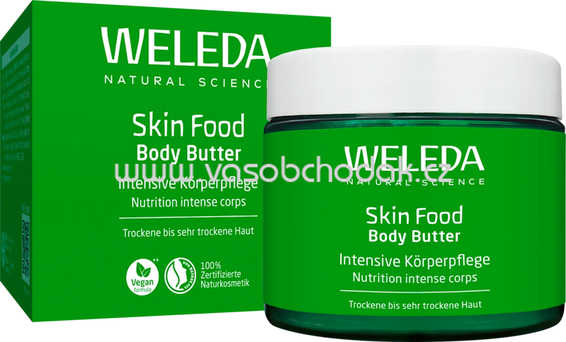 WELEDA Körperbutter Skin Food im Glastiegel, 150 ml