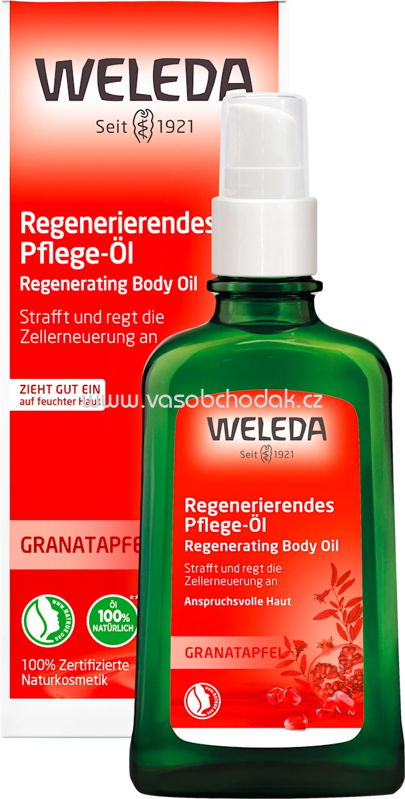WELEDA Körperöl Granatapfel-Regenerations-Öl, 100 ml