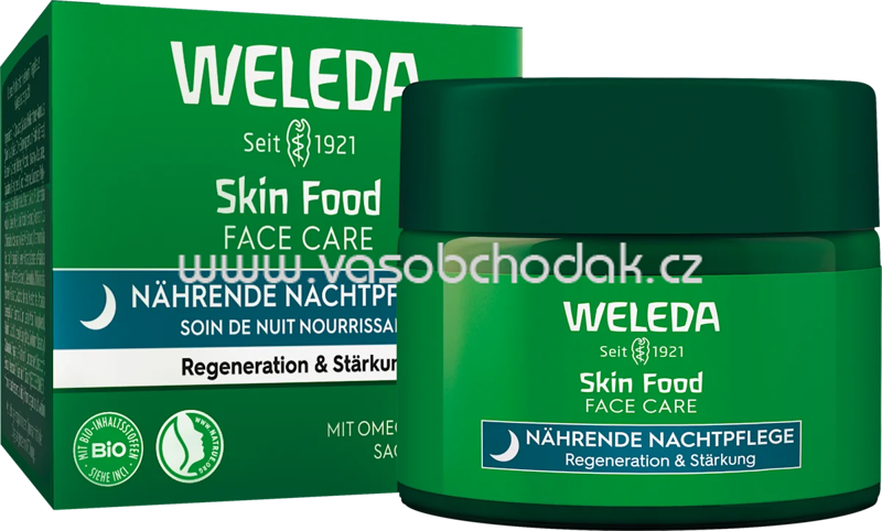 WELEDA Nachtcreme Skin Food Regeneration & Stärkung, 40 ml