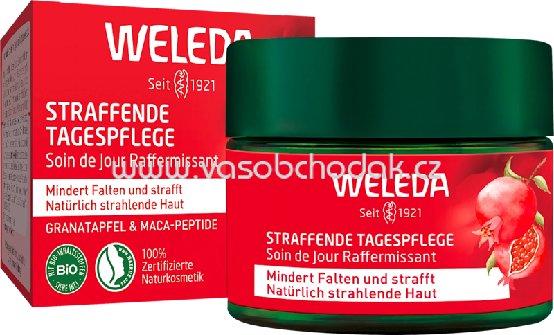 WELEDA Nachtcreme straffend Granatapfel & Maca-Peptide, 40 ml