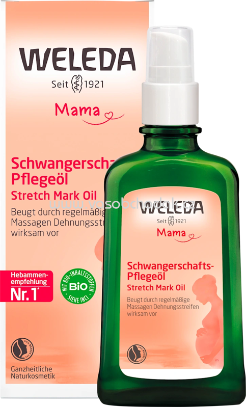 WELEDA Pflegeöl Mama Schwangerschaft, 100 ml