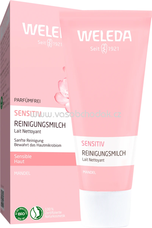WELEDA Reinigungsmilch sensitive Mandel, 75 ml
