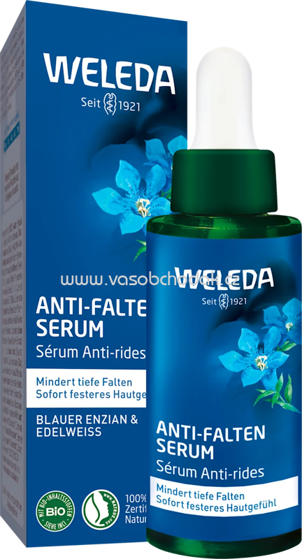 WELEDA Serum Anti-Falten blauer Enzian & Edelweiss, 30 ml