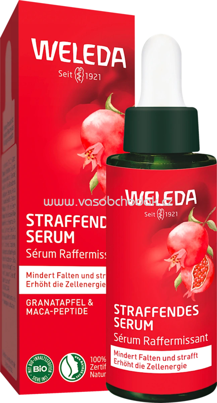 WELEDA Serum straffend Granatapfel & Maca-Peptide, 30 ml
