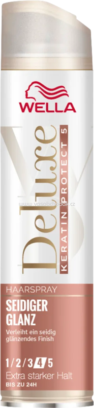 WELLA Deluxe Haarspray Seidiger Glanz, Extra starker Halt, 250 ml WELLA Deluxe Haarspray Seidiger Glanz, Extra starker Halt, 250 ml