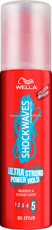 WELLA SHOCKWAVES Haargel Ultra Strong Power Hold, 100 ml