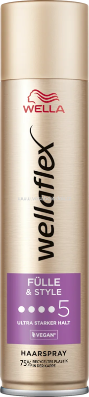 wellaflex Haarspray Fülle & Style, Ultra starker Halt, 250 ml wellaflex Haarspray Fülle & Style, Ultra starker Halt, 250 ml