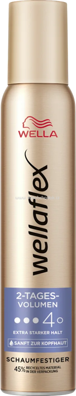 wellaflex Schaumfestiger 2-Tages-Volumen Extra starker Halt, 200 ml wellaflex Schaumfestiger 2-Tages-Volumen Extra starker Halt, 200 ml
