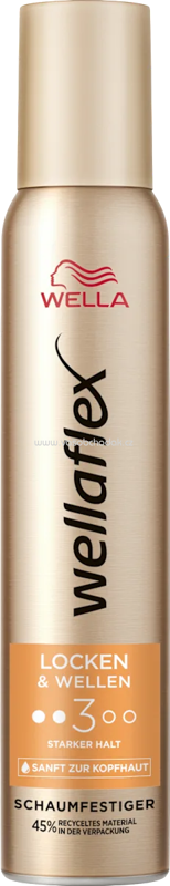 wellaflex Schaumfestiger Locken & Wellen, Starker Halt, 200 ml wellaflex Schaumfestiger Locken & Wellen, Starker Halt, 200 ml