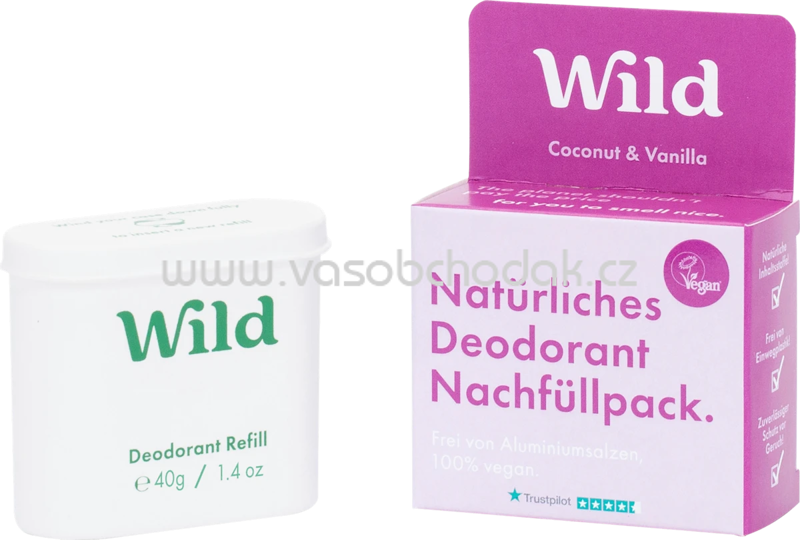 Wild Deostick Coconut & Vanilla Nachfüllpack, 40 g