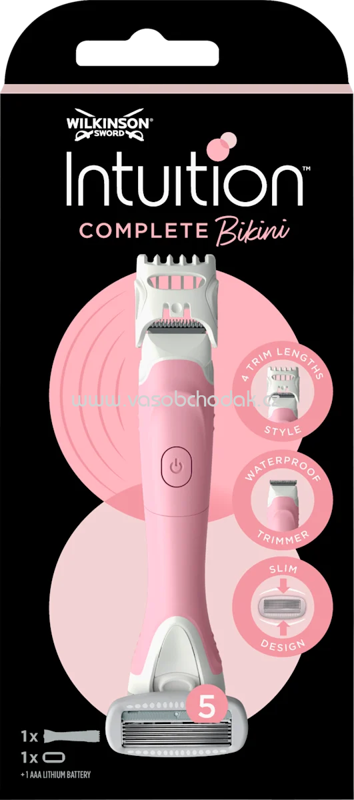 WILKINSON SWORD Bikini Trimmer, Intuition Complete Bikini, 1 St WILKINSON SWORD Bikini Trimmer, Intuition Complete Bikini, 1 St