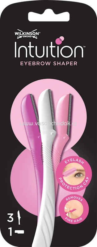 WILKINSON SWORD Gesichtshaarentferner, Intuition Perfect Finish Eyebrow Shaper, 3 St WILKINSON SWORD Gesichtshaarentferner, Intuition Perfect Finish Eyebrow Shaper, 3 St