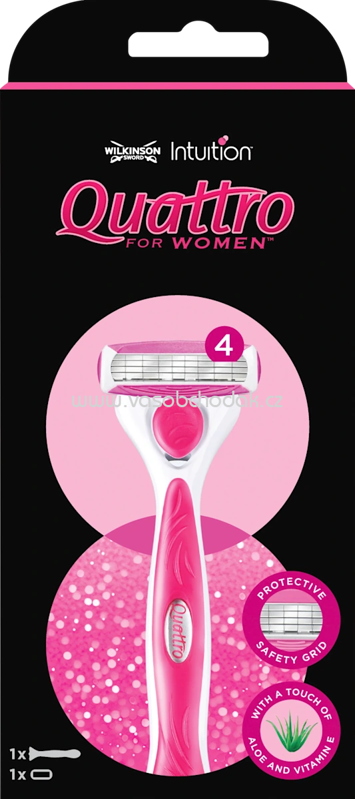 WILKINSON SWORD Rasierer, Quattro for Women, 1 St WILKINSON SWORD Rasierer, Quattro for Women, 1 St