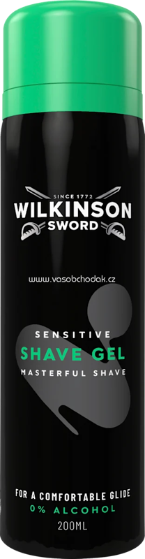 WILKINSON SWORD Rasiergel Sensitive, 200 ml WILKINSON SWORD Rasiergel Sensitive, 200 ml