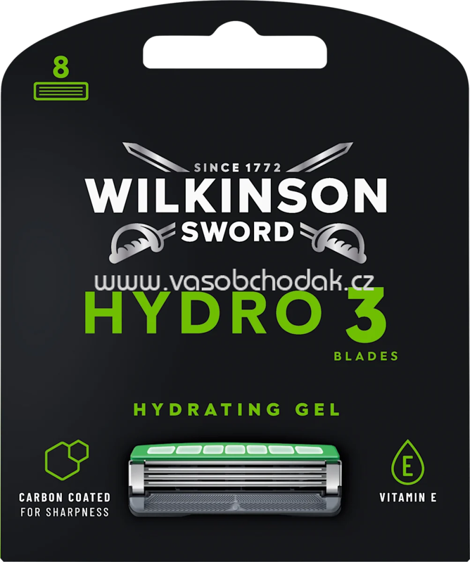 WILKINSON SWORD Rasierklingen, Hydro 3, 8 St WILKINSON SWORD Rasierklingen, Hydro 3, 8 St