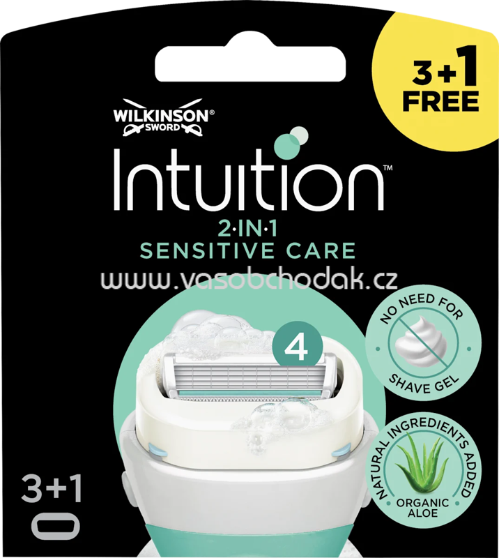 WILKINSON SWORD Rasierklingen, Intuition Sensitive Care, 4 St WILKINSON SWORD Rasierklingen, Intuition Sensitive Care, 4 St