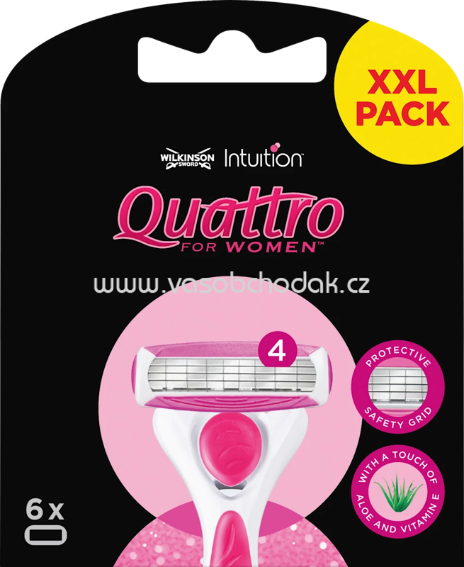 WILKINSON SWORD Rasierklingen, Quattro for women, 6 St WILKINSON SWORD Rasierklingen, Quattro for women, 6 St