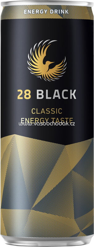 28 Black Energy Drink Classic Energy Taste, 250 ml