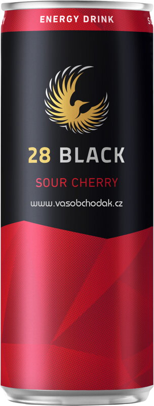 28 Black Energy Drink Sour Cherry, 250 ml