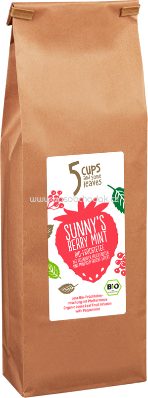 5 CUPS Sunny's Berry Mint Bio Früchtetee, 200g 5 CUPS Sunny's Berry Mint Bio Früchtetee, 200g
