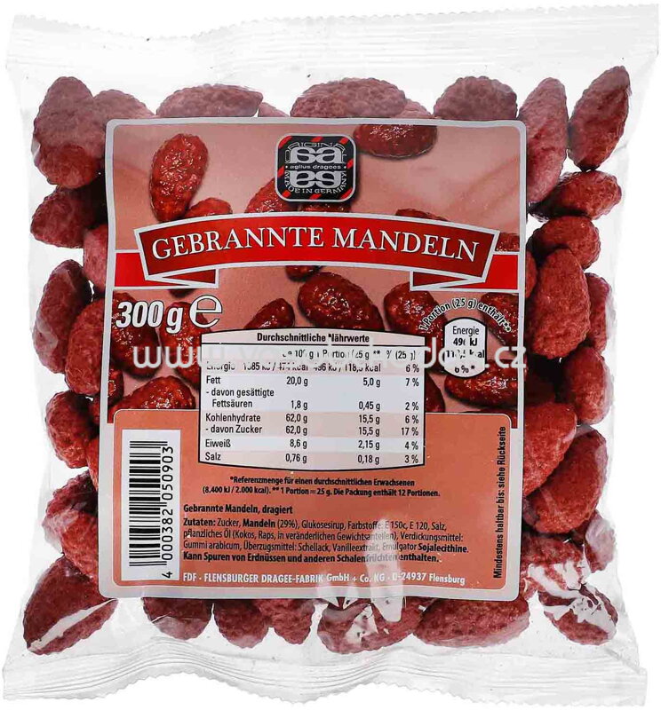 Agilus Dragess Gebrannte Mandeln, 300g Agilus Dragess Gebrannte Mandeln, 300g