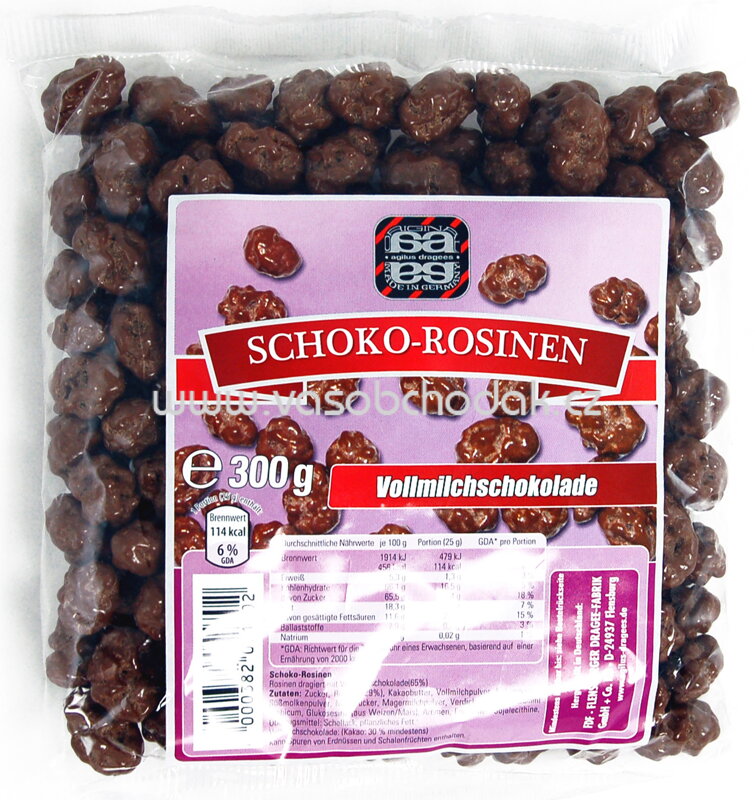 Agilus Dragees Schoko Rosinen, 300g Agilus Dragees Schoko Rosinen, 300g