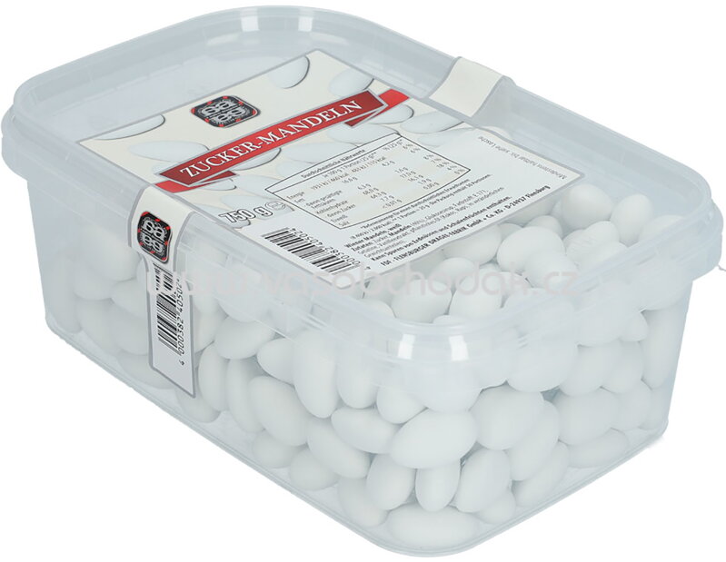 Agilus Dragees Zucker Mandel, weiß, 750g Agilus Dragees Zucker Mandel, weiß, 750g