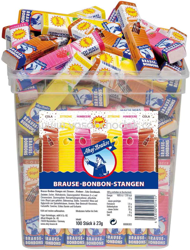 Ahoj-Brause Brause-Bonbon Stangen, 100 St, 2,3 kg