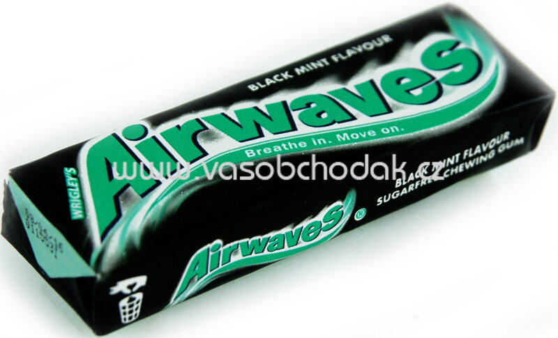 Airwaves Black Mint, 10 St, 14g Airwaves Black Mint, 10 St, 14g