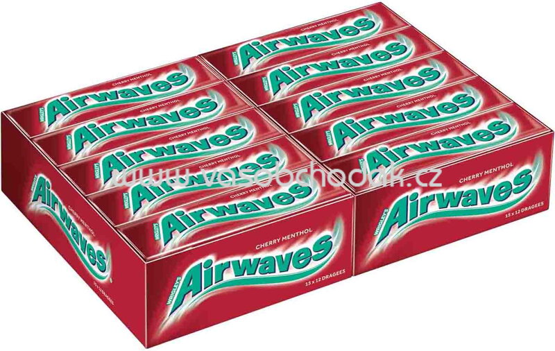 Airwaves Cherry Menthol, 30x12 St, 360 St Airwaves Cherry Menthol, 30x12 St, 360 St