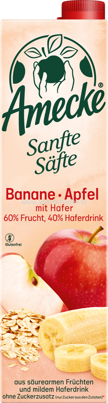 Amecke Sanfte Säfte Banane-Apfel mit Hafer, 1l