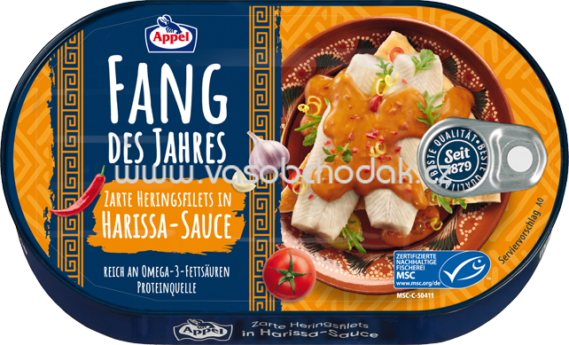 Appel Fang des Jahres Heringsfilets in Harissa-Sauce, 200g