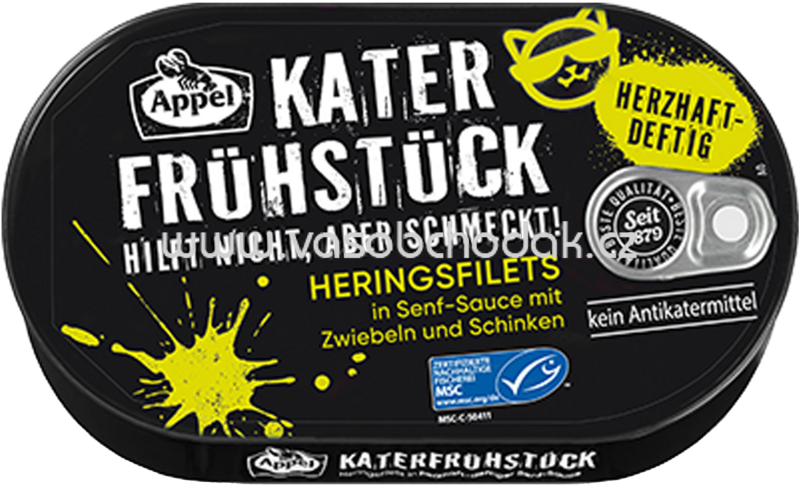 Appel Heringsfilets Kater Frühstück herzhaft-deftig, 200g Appel Heringsfilets Kater Frühstück herzhaft-deftig, 200g