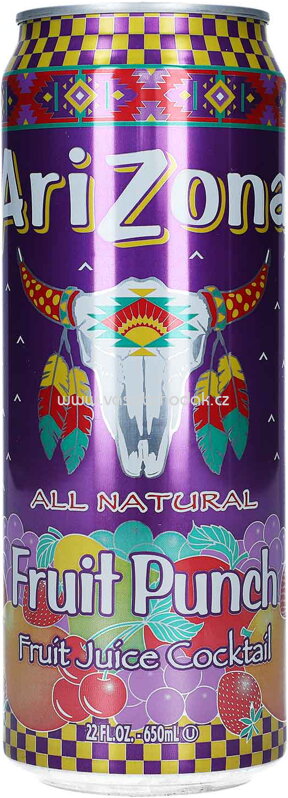 AriZona Fruit Punch All Natural USA, 650 ml AriZona Fruit Punch All Natural USA, 650 ml