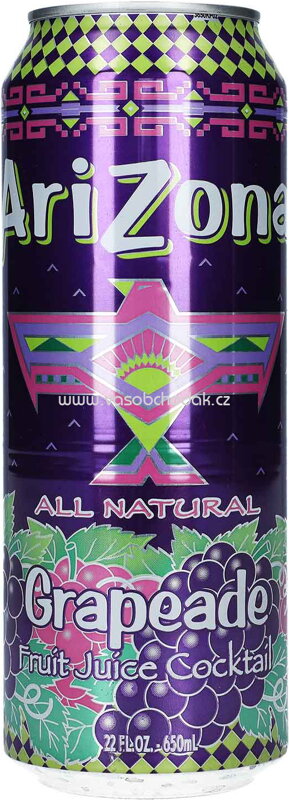 AriZona Grapeade All Natural USA, 650 ml AriZona Grapeade All Natural USA, 650 ml