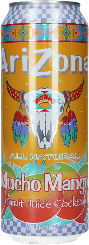 AriZona Mucho Mango All Natural USA, 650 ml AriZona Mucho Mango All Natural USA, 650 ml