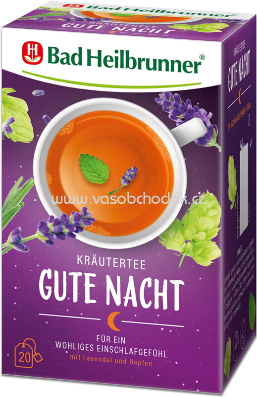 Bad Heilbrunner Kräutertee Gute Nacht, 20 Beutel