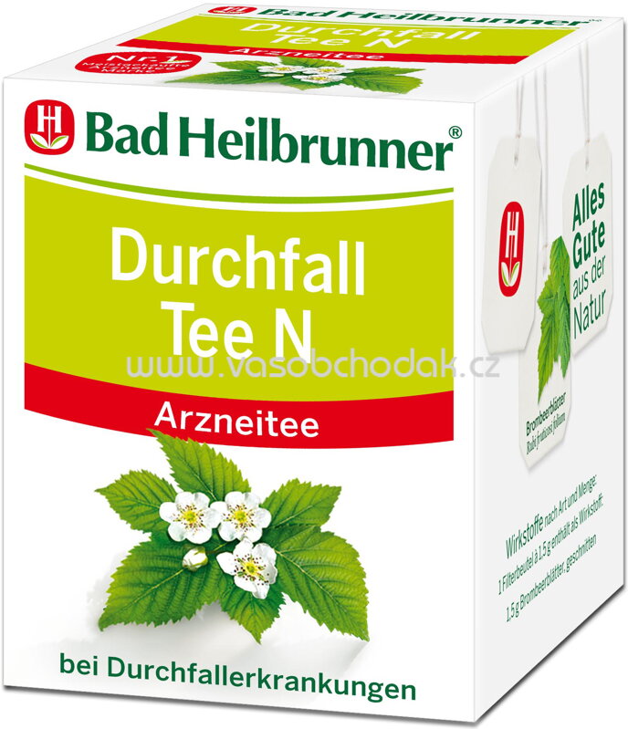 Bad Heilbrunner Durchfall Tee N, 8 Beutel