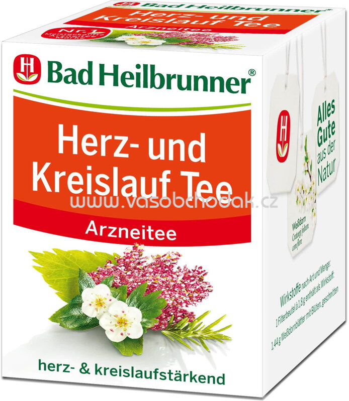 Bad Heilbrunner Herz und Kreislauf Tee, 8 Beutel