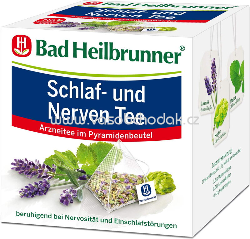 Bad Heilbrunner Schlaf und Nerven Tee im Pyramidenbeutel, 15 Beutel Bad Heilbrunner Schlaf und Nerven Tee im Pyramidenbeutel, 15 Beutel