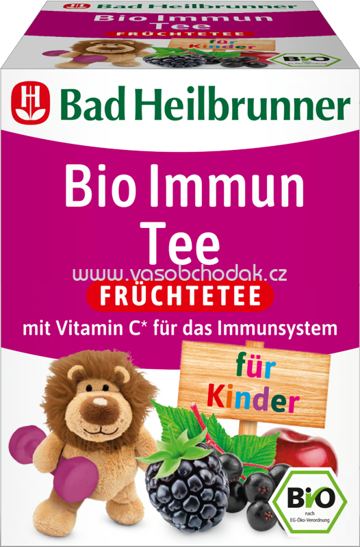 Bad Heilbrunner Bio Immun Tee für Kinder, 8 Beutel
