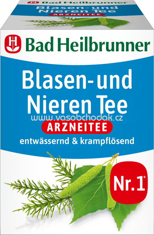 Bad Heilbrunner Blasen und Nieren Tee, 8 Beutel