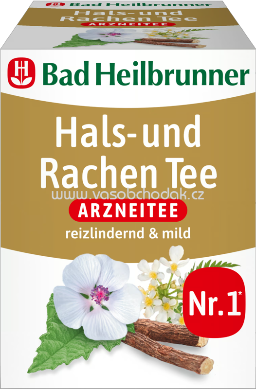 Bad Heilbrunner Hals und Rachen Tee, 8 Beutel