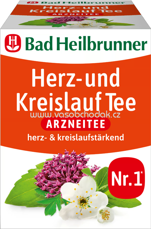 Bad Heilbrunner Herz und Kreislauf Tee, 8 Beutel