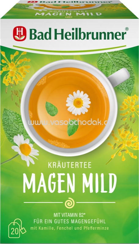 Bad Heilbrunner Kräutertee Magen Mild, 20 Beutel