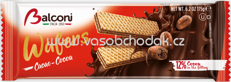 Balconi Wafers Cacao, 175g Balconi Wafers Cacao, 175g