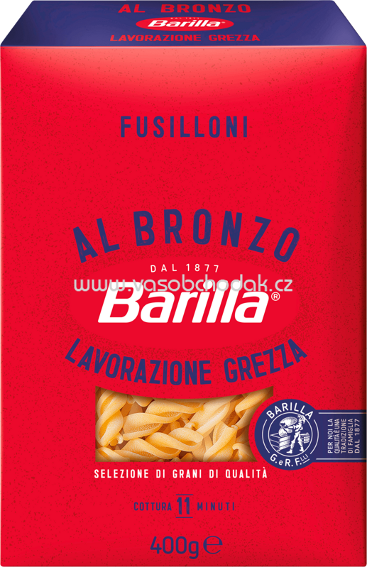 Barilla Al Bronzo Fusilloni, 400g Barilla Al Bronzo Fusilloni, 400g